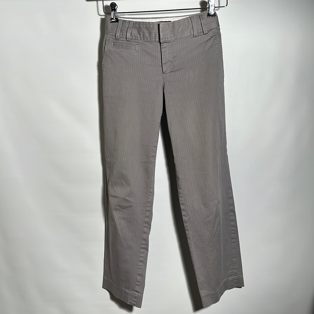 Banana Republic Size 2 ankle dress pants gray pinstriped pinstripes women’s